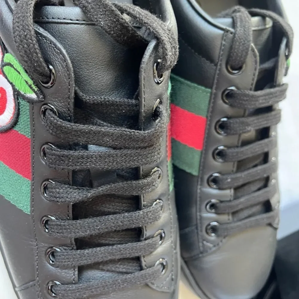 Gucci Ace Leather Sneakers - Picture 4 of 4